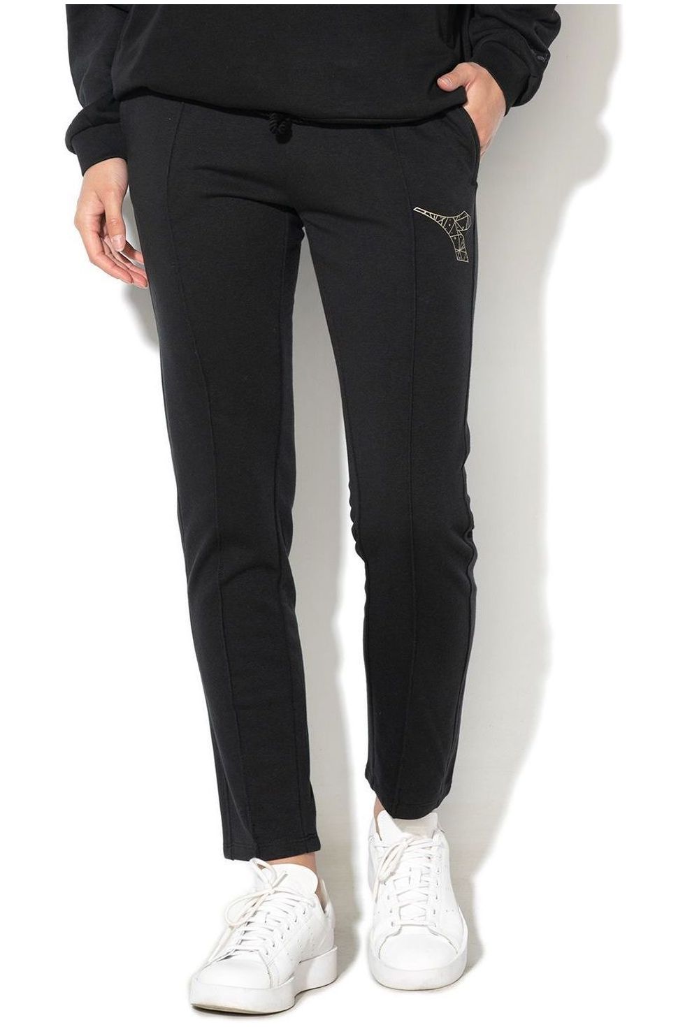 Pantaloni Diadora Fregio, Negru, XS