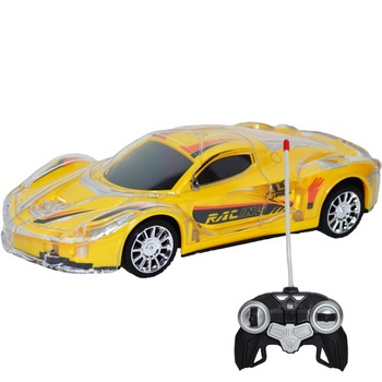 Masina cu telecomanda si acumulator , transparenta , lumina , dimensiuni 20x8,5x4,5 cm , Robentoys Masina cu telecomanda si acumulator , transparenta , lumina , dimensiuni 20x8,5x4,5 cm , Robentoys