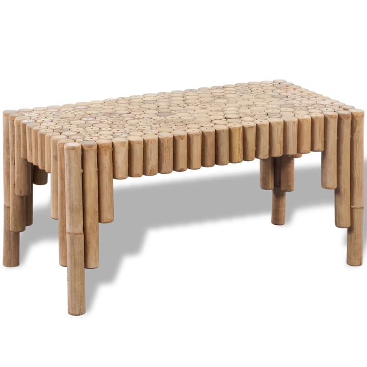 Маса за кафе vidaXL, бамбук, 70 x 35 x 35 см, 8.6 kg