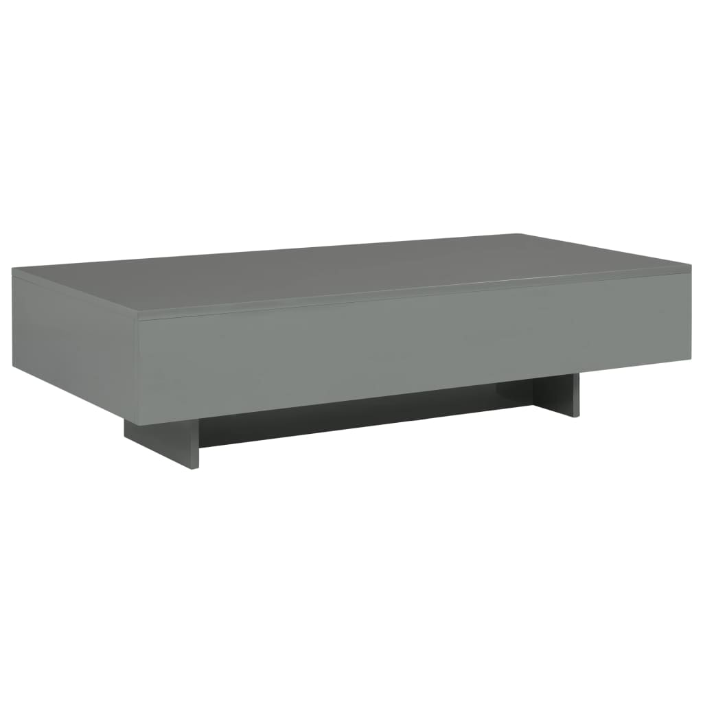 Masuta de cafea, vidaXL, MDF, 115 x 55 x 31 cm, Gri