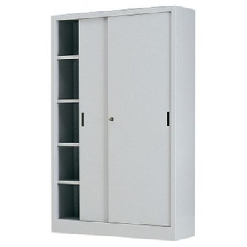 Dulap metalic cu usi culisante si 8 rafturi, 1500x450x2000 mm (LxlxH), 65 kg/polita Dulap metalic cu usi culisante si 8 rafturi, 1500x450x2000 mm (LxlxH), 65 kg/polita