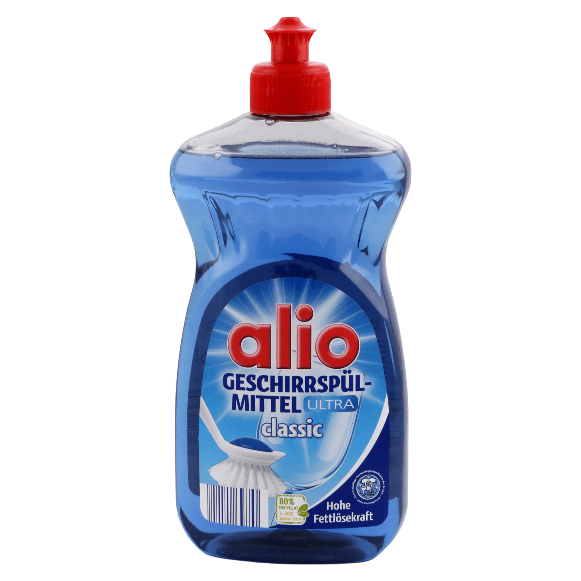 Detergent lichid de vase Alio Classic, 500 ml, Albastru