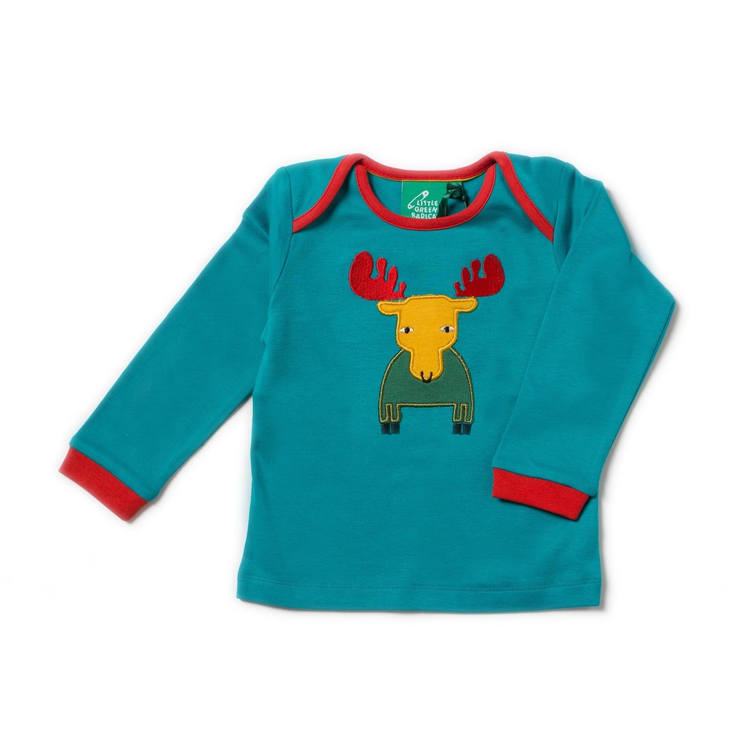 Bluza cu cusatura aplicata model elan colorat, Rainbow Moose