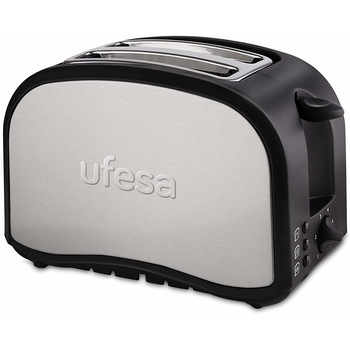 Prajitor de paine Ufesa TT7985, 800W, 2 felii, 6 nivele de rumenire, functii incalzire, dezghetare si ridicare, Inox/Negru Prajitor de paine Ufesa TT7985, 800W, 2 felii, 6 nivele de rumenire, functii incalzire, dezghetare si ridicare, Inox/Negru