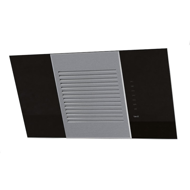 Hota decorativa Best Modular Panel 90 cm, putere de absortie 700 mc/h, 1 motor, 4 trepte de viteza, Inox