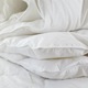 Завивка Poohy Premium Down Duvet, 90% Нов Бял френски патешки пух, FP 700 cuin, Пролет-Есен, 140x200 см, Бяла