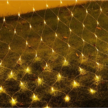 Instalatie de Craciun, Flippy®, Tip Plasa, 1.5 x 1.5 m, 120 LED-uri, Interconectabila, Alb Cald Instalatie de Craciun, Flippy®, Tip Plasa, 1.5 x 1.5 m, 120 LED-uri, Interconectabila, Alb Cald