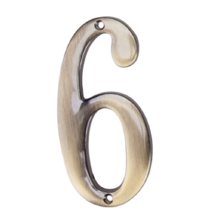 Cifra Metalica " 6 " 100 mm x 50 mm Evotools