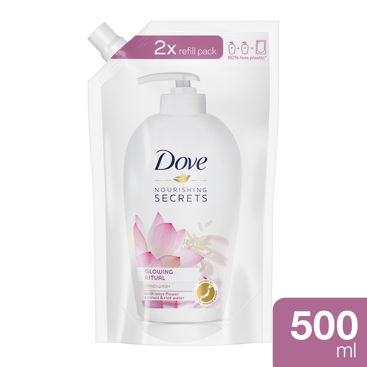 DOVE Glowing Ritual folyékony krémszappan utántöltő, 500 ml