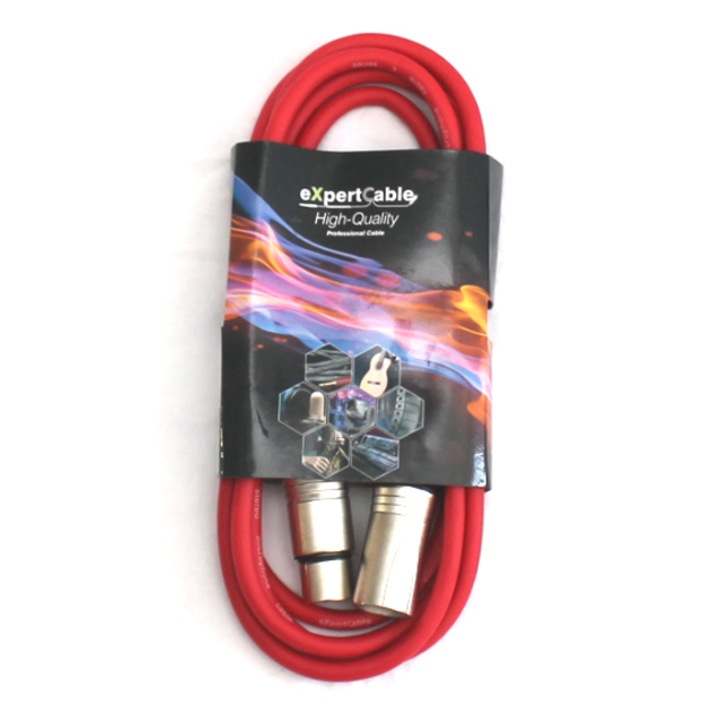 Cablu XLR-XLR 0.5m rosu eXpertCable