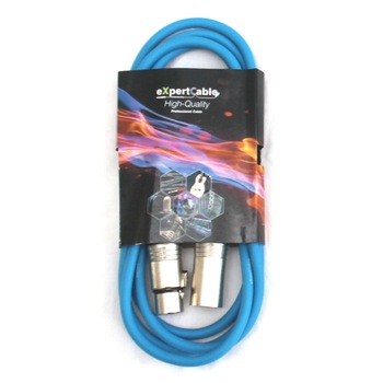 Cablu XLR-XLR 0.5m albastru eXpertCable Cablu XLR-XLR 0.5m albastru eXpertCable