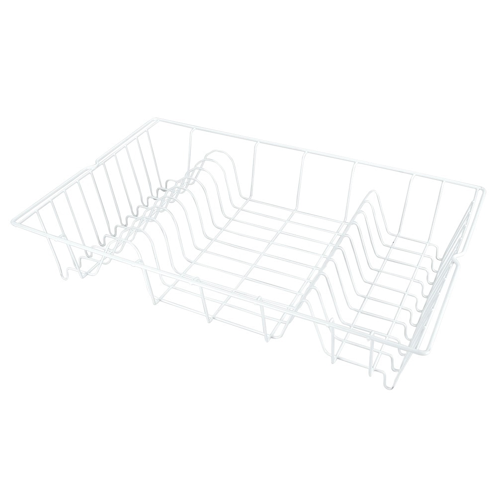 Scurgator de vase Metaltex, model Germatex, 48x30x10cm, metal plastifiat LDPE alb