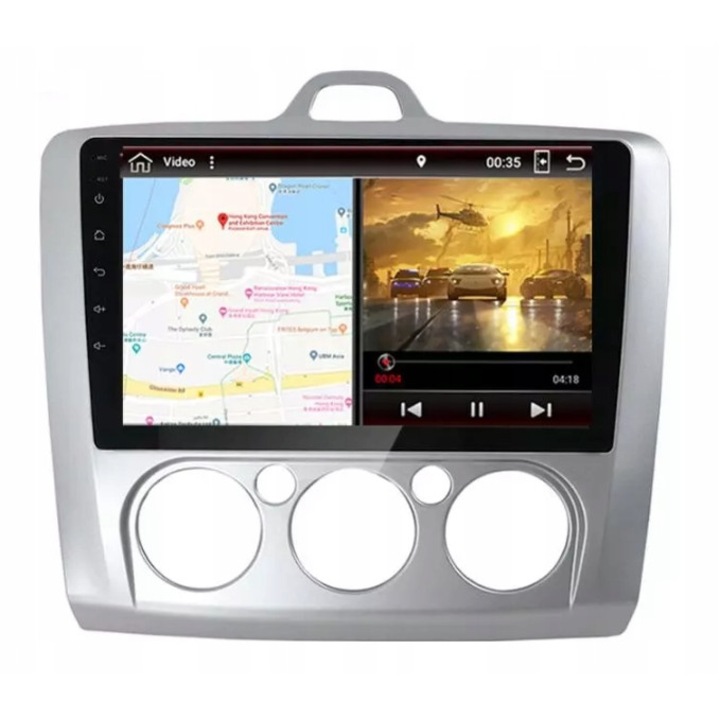 Sistem de Navigatie Ford Focus 2,procesor Octa-Core,rama clima manuala ,ecran full touch 9 inch,Wi-Fi, Android,Bluetooth