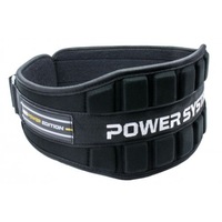 Centura pentru ridicari sala gym, Power System NP, Negru/Galben, Marime S
