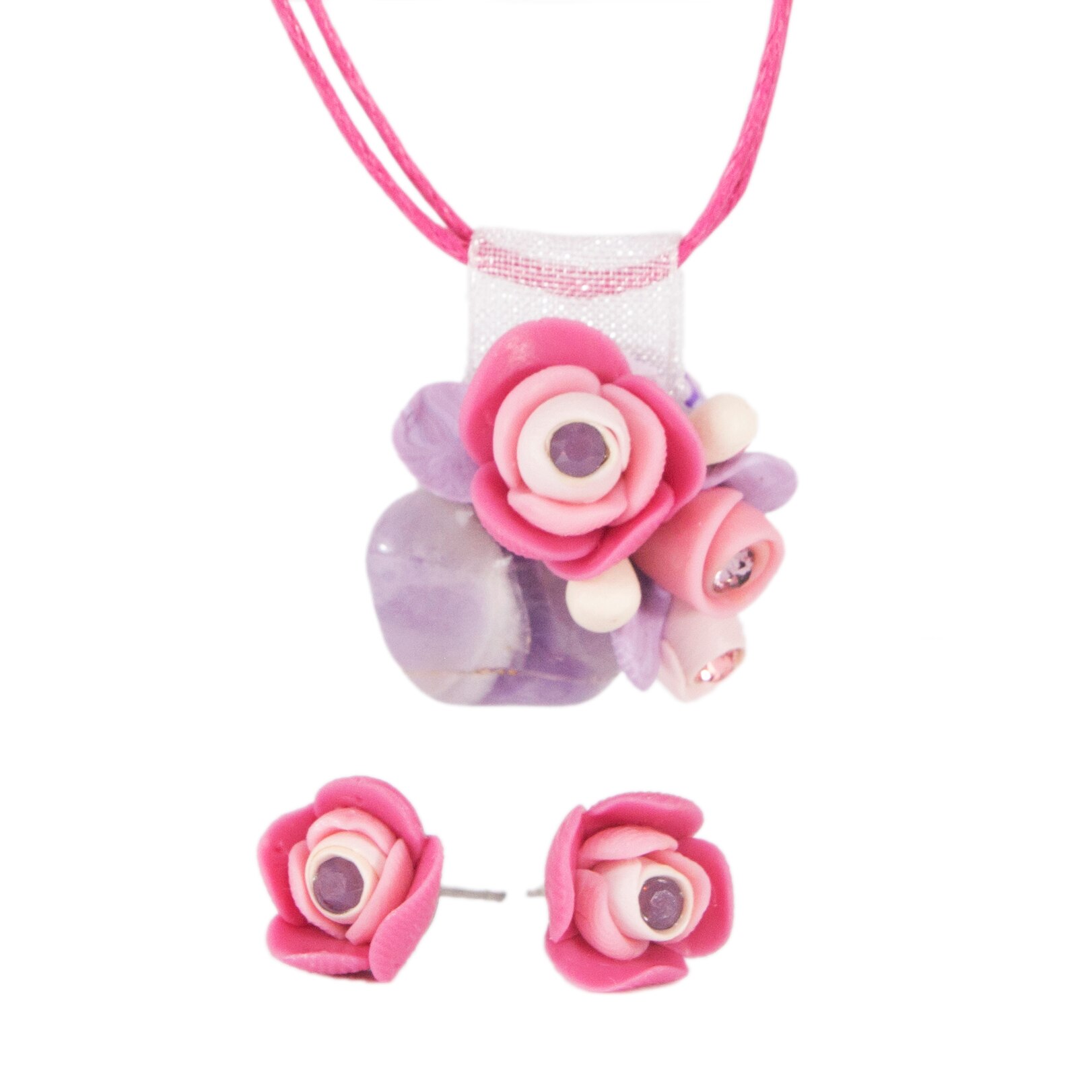 Set Ametist cu cristale, Miidefloriart, model 80