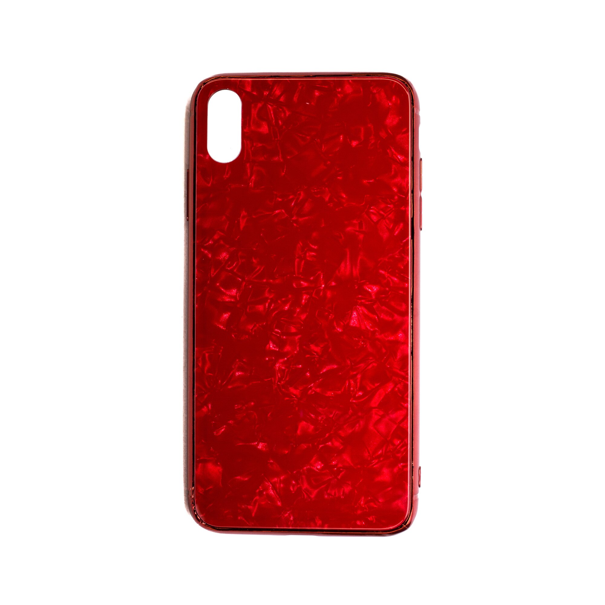 Кейс имитиращ мрамор за iPhone XS Max Red eMAG.bg