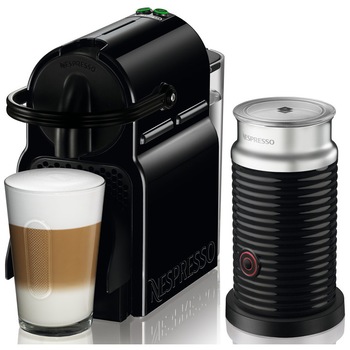 Pachet espressor Nespresso by De'Longhi Inissia, 19 bari, 1260 W, 0.7 l, Negru + Aparat pentru spumare lapte Aeroccino Pachet espressor Nespresso by De'Longhi Inissia, 19 bari, 1260 W, 0.7 l, Negru + Aparat pentru spumare lapte Aeroccino