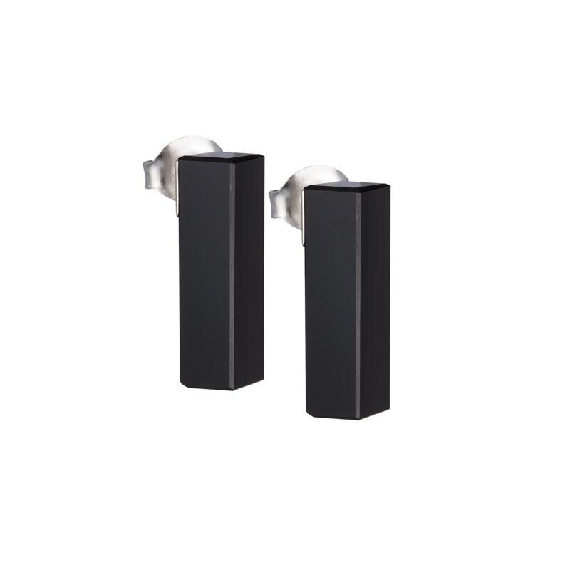 Cercei de argint Preciosa, Jet, Fresh Style, Negru