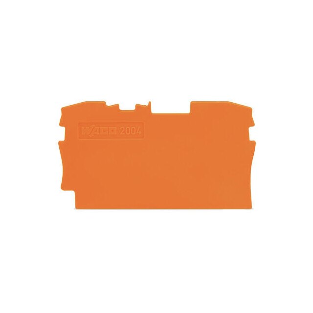 Capac capat pentru Clema rand Wago 6 mm², portocaliu