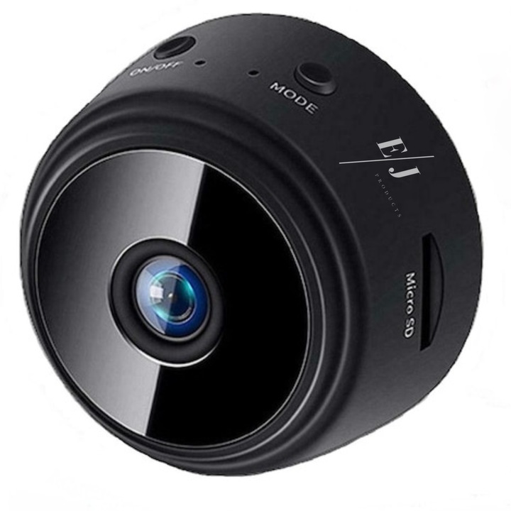 Mini Camera Spion , Dispozitiv pentru Spionaj cu Camera Video si Microfon, WIFI ,Night-Vision, Suport Magnetic