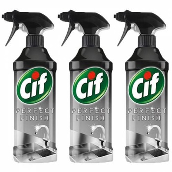 Pachet 3x Solutie pentru inox Cif Perfect Finish 435 ml Pachet 3x Solutie pentru inox Cif Perfect Finish 435 ml