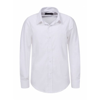 Camasa baieti, alba, model slim-fit Camasa baieti, alba, model slim-fit