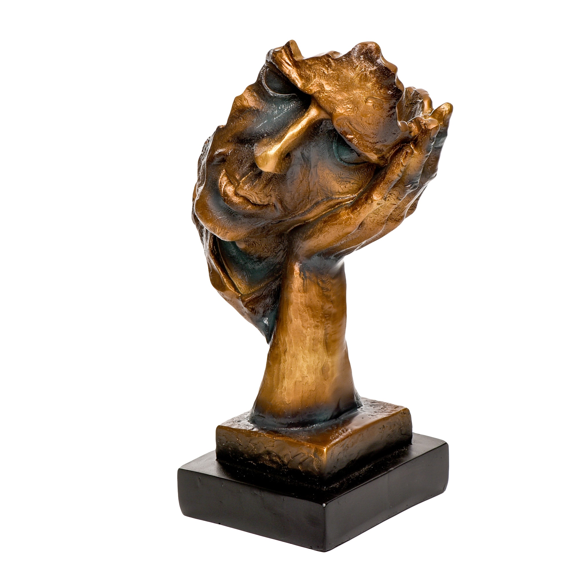 Statueta decorativa Ganditorul II, realizata din rasina, 31 cm