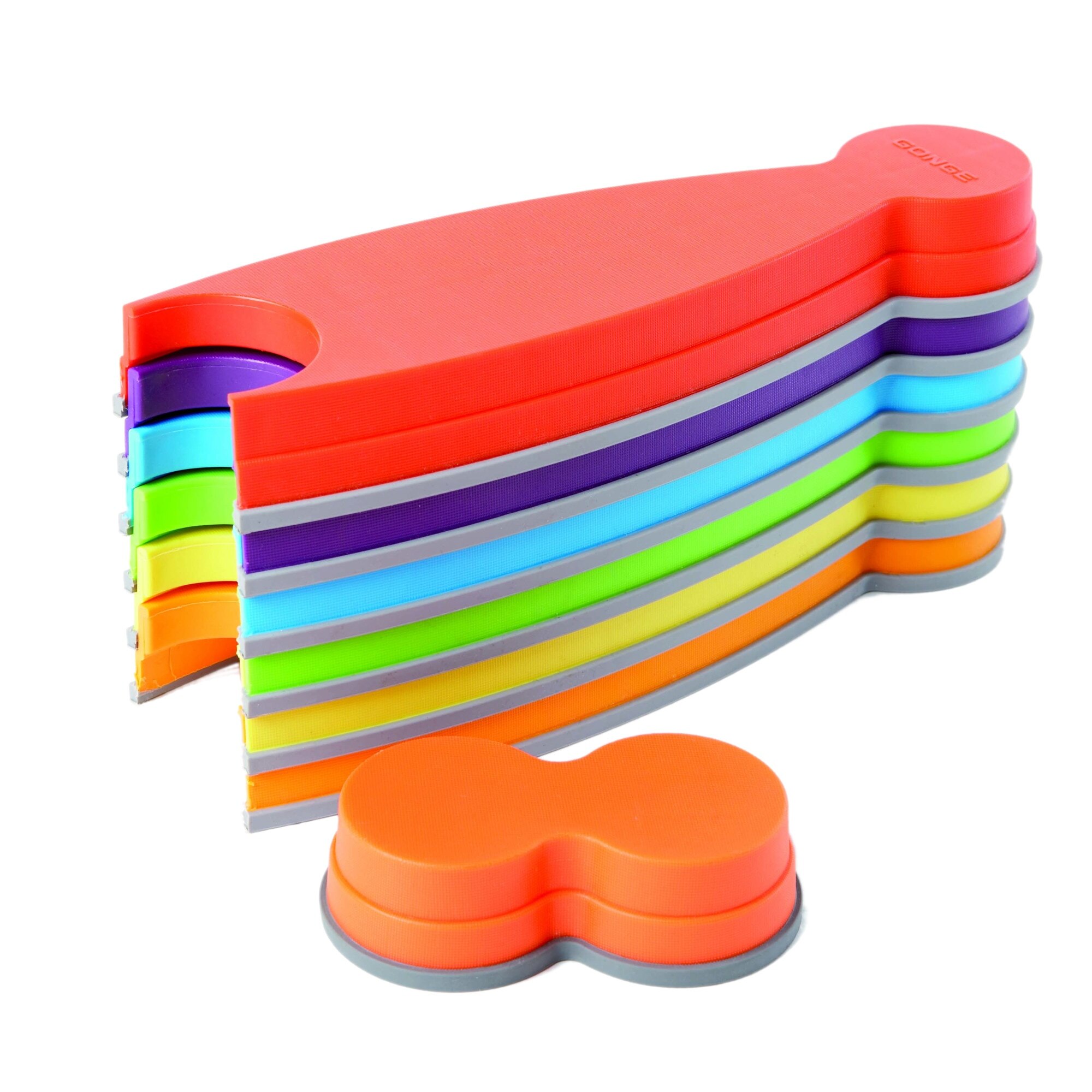 Peisaj cu Rau, traseu psihomotric de echilibru Gonge, set de 25 bucati, multicolor