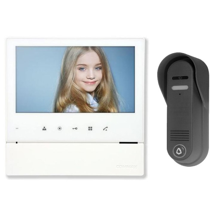 Видеодомофон комплект 7'' цветен TFT Touch LED Commax - AW-04/70H2/4CPN3