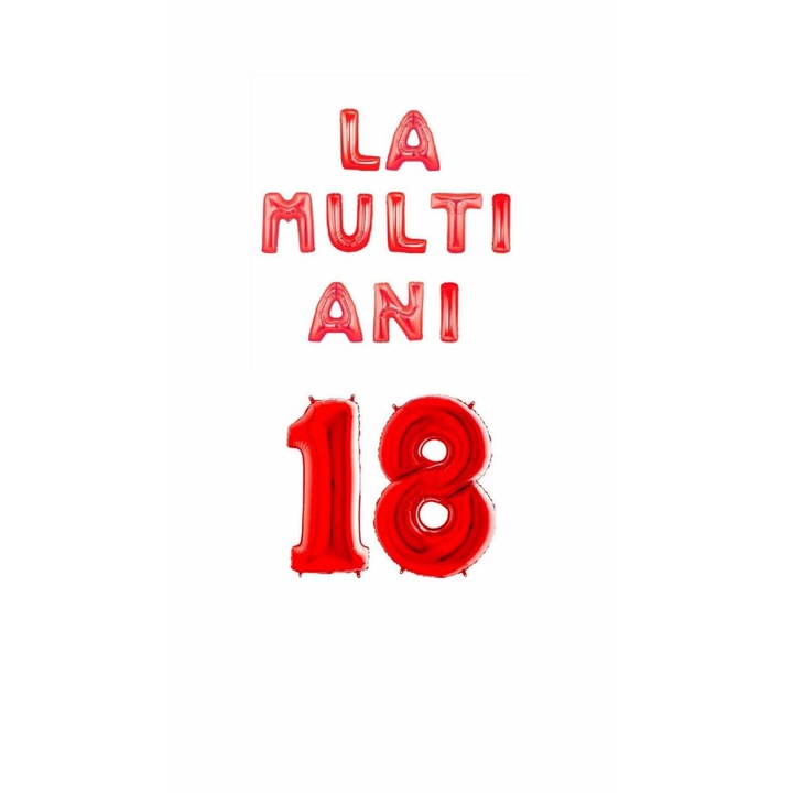 12 db túlméretezett lufi készlet - piros