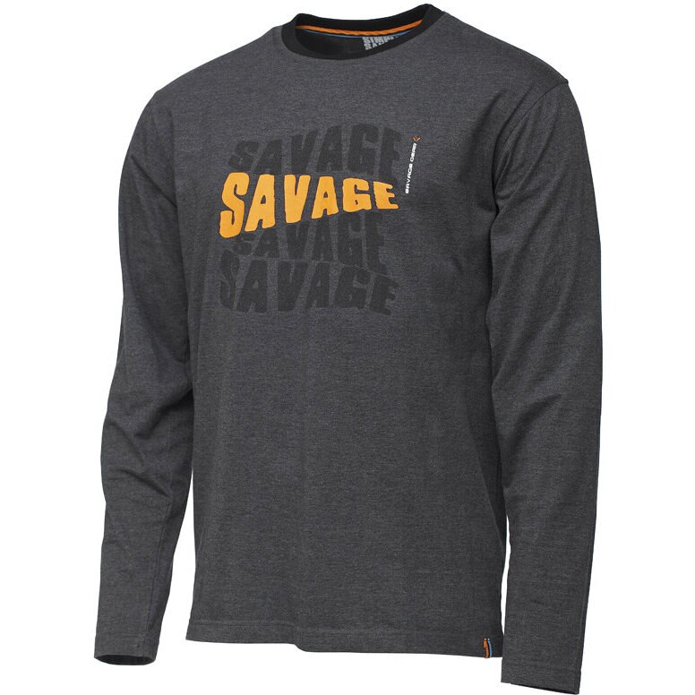 Tricou Savage Gear Simply Logo-Tee Maneca Lunga