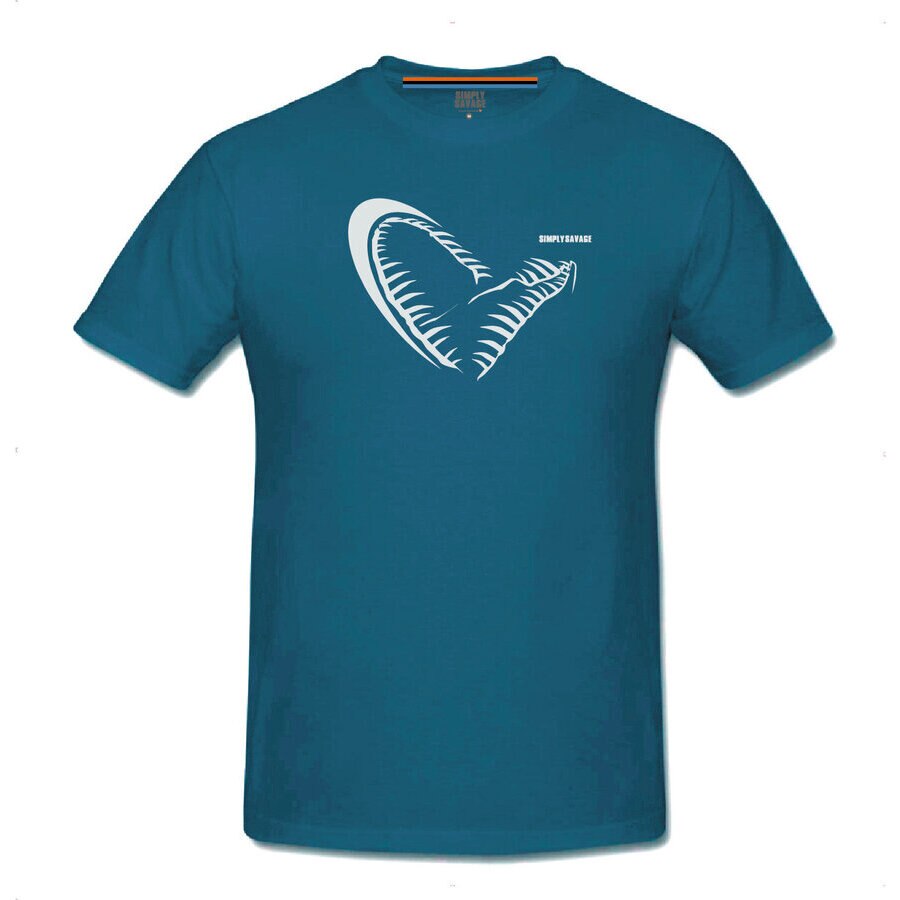 Tricou Savage Gear Simply Savage Jaw Blue