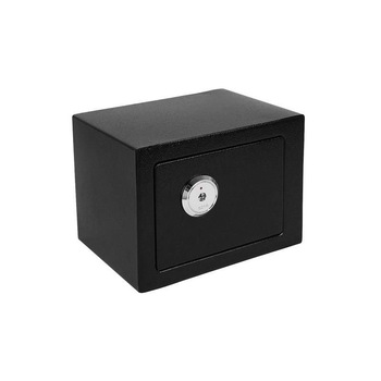 Seif Casa Si Birou Metalic, Inchidere Cu Cheie, 170x230x170 Mm, Negru Seif Casa Si Birou Metalic, Inchidere Cu Cheie, 170x230x170 Mm, Negru