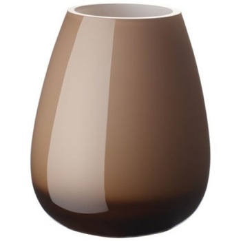 Vaza drop mini natural cotton, 12 cm maro Vaza drop mini natural cotton, 12 cm maro