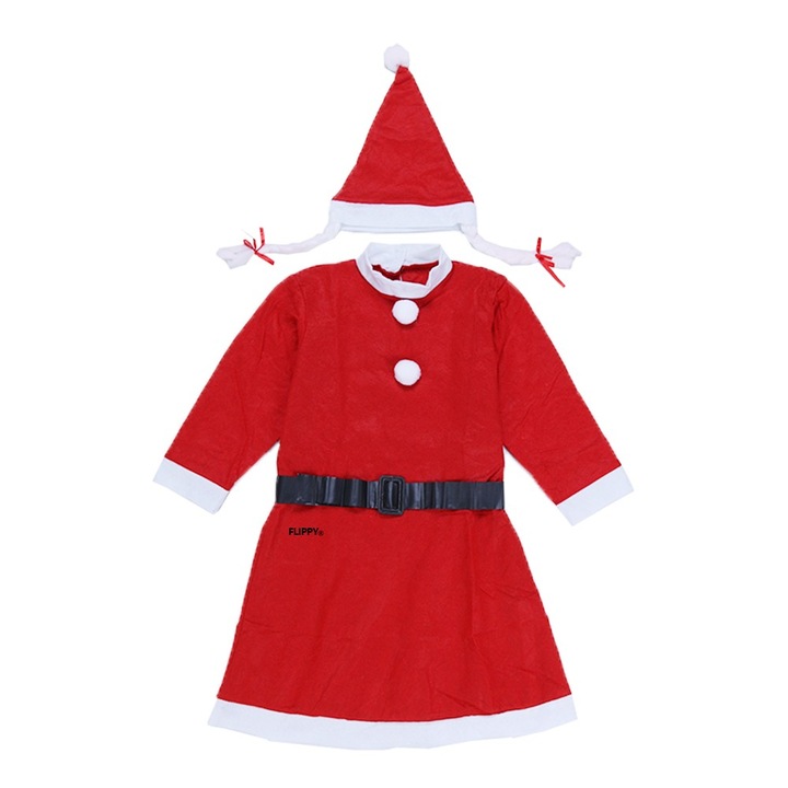 Costum Craciunita By Fitilomania Fata, 10-12 ani, 3 piese, Polar