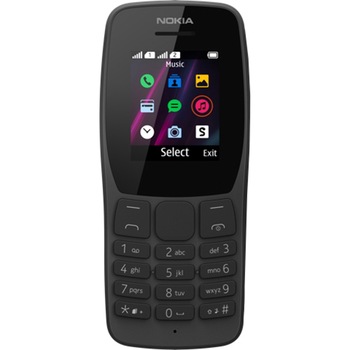 Telefon mobil Nokia 110, Dual SIM, Black Telefon mobil Nokia 110, Dual SIM, Black