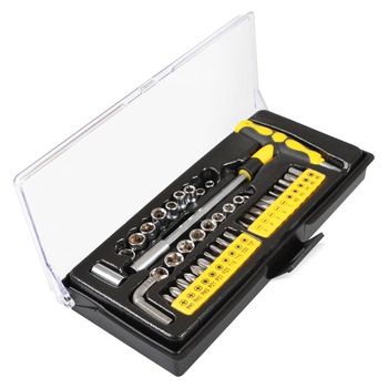 Trusa chei tubulare Fieldmann FDS 1009-41R, 41 piese Trusa chei tubulare Fieldmann FDS 1009-41R, 41 piese