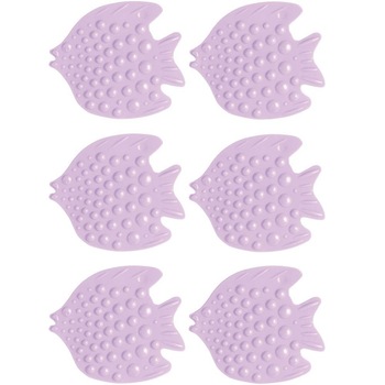 Set forme antiderapante pentru baie, 6 pestisori, mov Set forme antiderapante pentru baie, 6 pestisori, mov