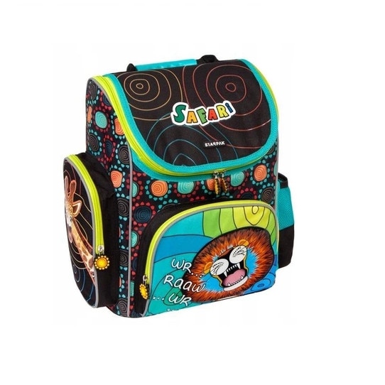 Ghiozdan scoala safari 38x29x17 cm, Multicolor