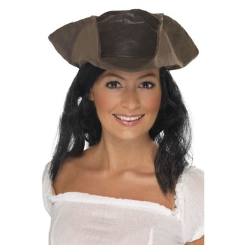 Palarie cu peruca de pirat Palarie cu peruca de pirat