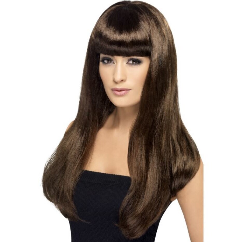 Peruca satena Chocolat Brown