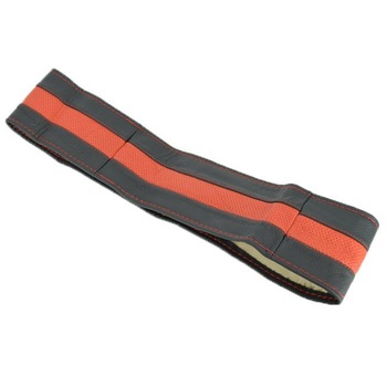 Husa volan piele iMK, Marimea M, Ac si ata rosie inclus, Negru-Rosu Husa volan piele iMK, Marimea M, Ac si ata rosie inclus, Negru-Rosu