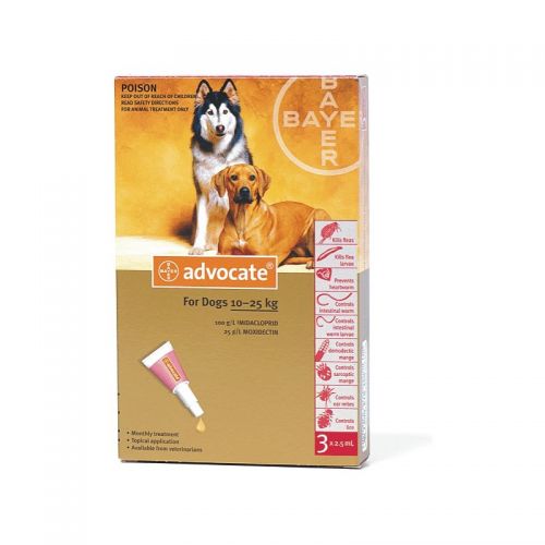 Solutie Antiparazitara, Advocate caini, 10-25 kg, 1 pipeta