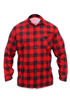 Camasa din flanela rosu, dimensiune 100% bumbac, Rosu Camasa din flanela rosu, dimensiune 100% bumbac, Rosu