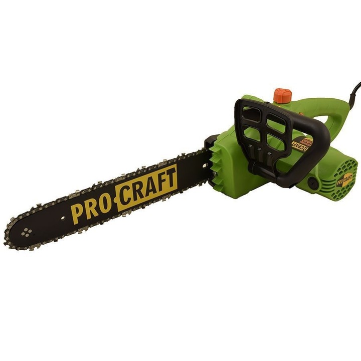 PROCRAFT K1800 elektromos láncfűrész, 1800 W, 35 cm -es penge, 3/8", 14 m / s, zöld