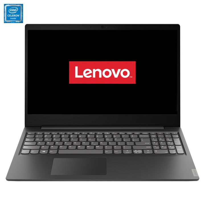 Laptop Lenovo Ideapad S145-15IWL cu procesor Intel® Celeron 4205U 1.80 GHz Whiskey Lake, 15.6", Full HD, 4GB, 256GB SSD, Intel UHD Graphics 610, Free DOS, Black