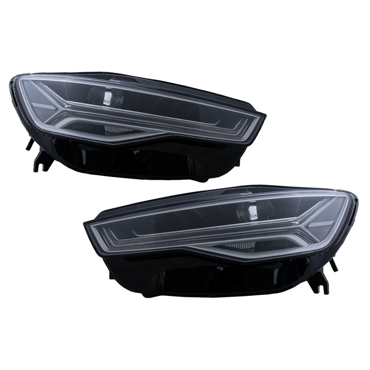 Faruri Full LED compatibil cu Audi A6 4G C7 2011-2018 Facelift Matrix Design Semnalizare Dinamica Secventiala