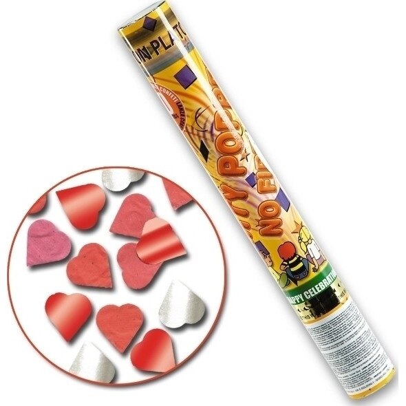 Tun confetti Inimioare 40 cm