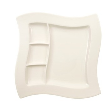 Platou Newwave pentru servire friptura/aperitive,portelan premium, 27x27 cm Platou Newwave pentru servire friptura/aperitive,portelan premium, 27x27 cm