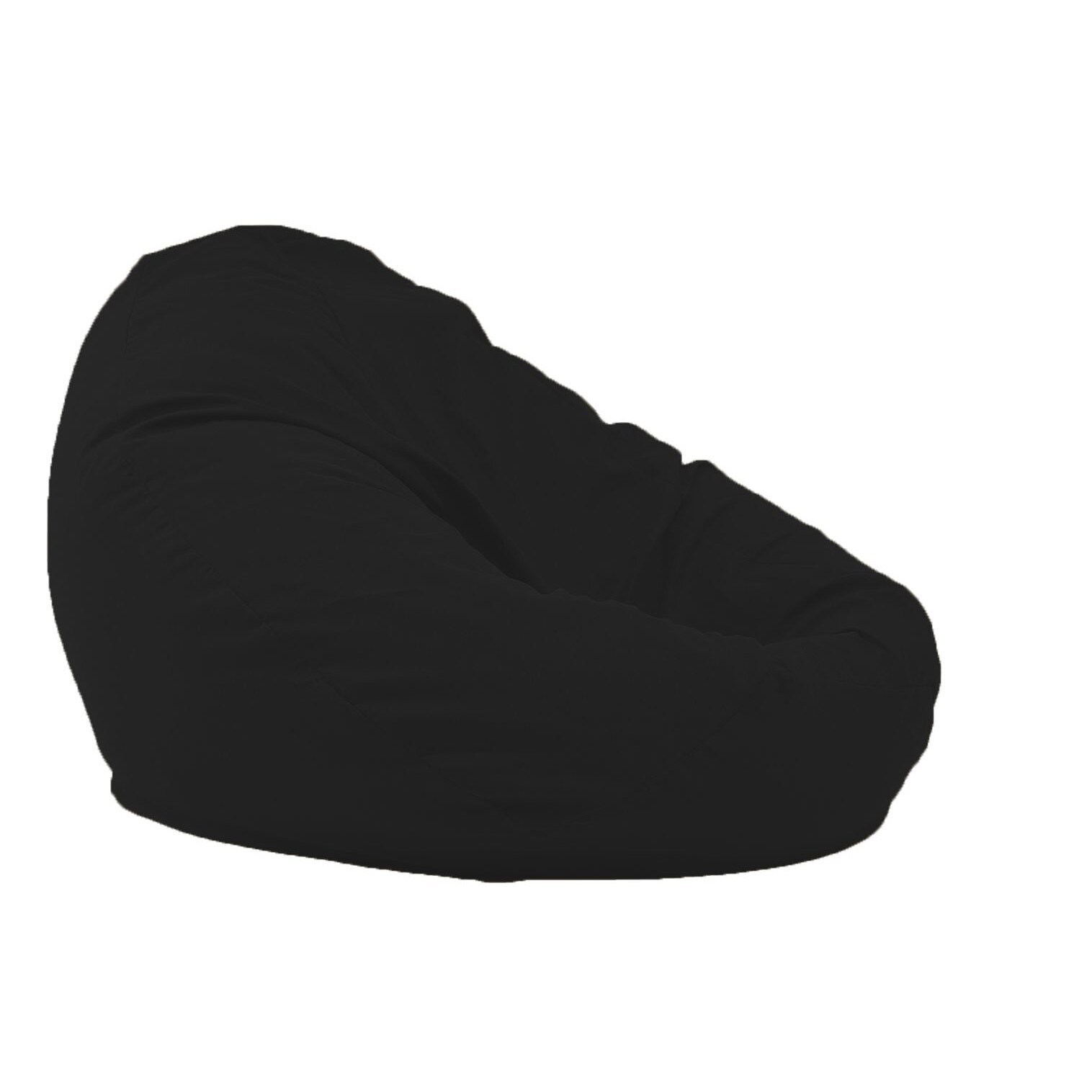 Fotoliu Pufrelax Nirvana Gigant (Gama Premium), - Eerie Black cu husa detasabila textila, umplut cu perle polistiren